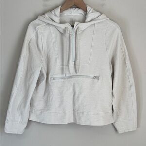 Lululemon Women's Textured Half-Zip Hoodie Bone White Size 4
